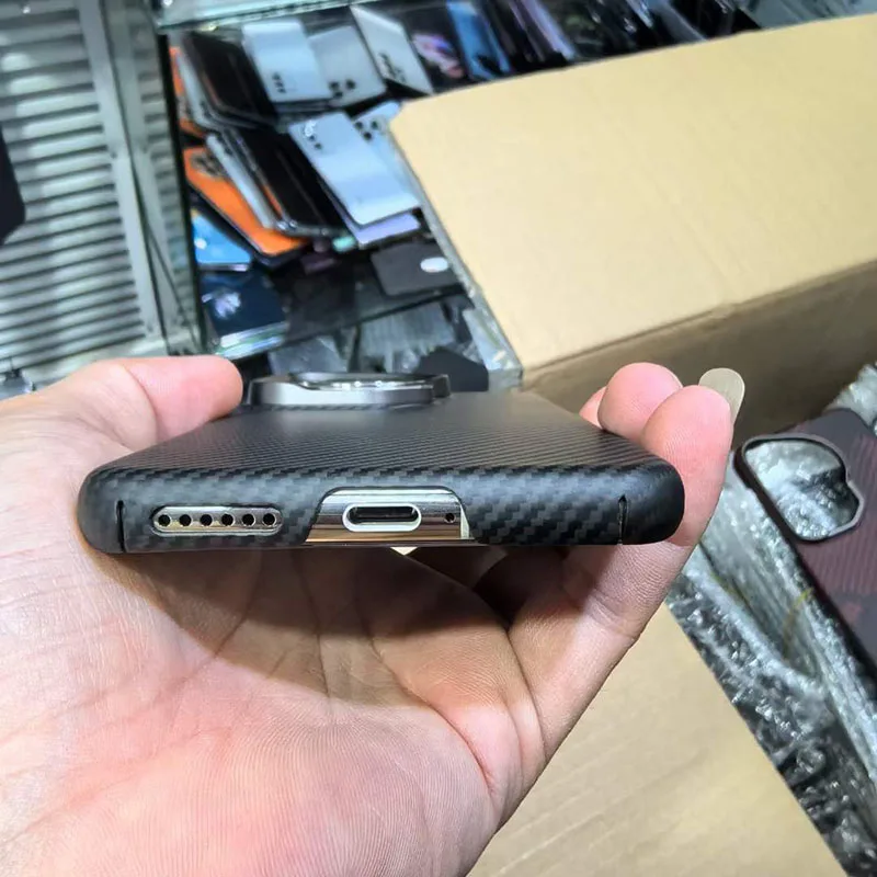 Case for Huawei Pura 70 Ultra & P70 Pro Plus Real Carbon Fiber Aramid Anti-explosion Mobile Phone Protective Cover Protection
