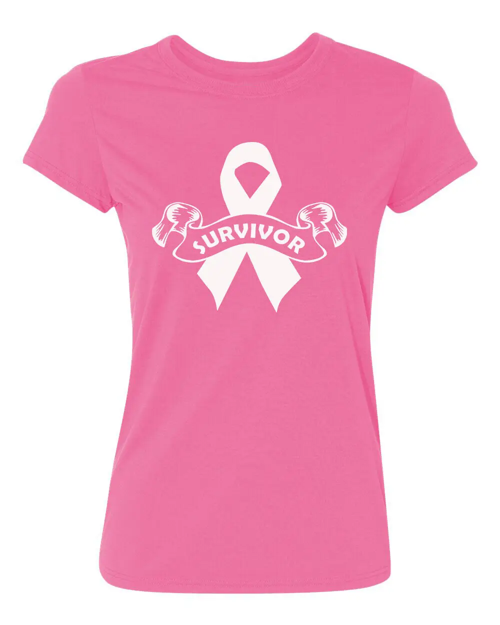 

Survivor and Ribbon Breast Cancer Awareness Women's T-Shirt