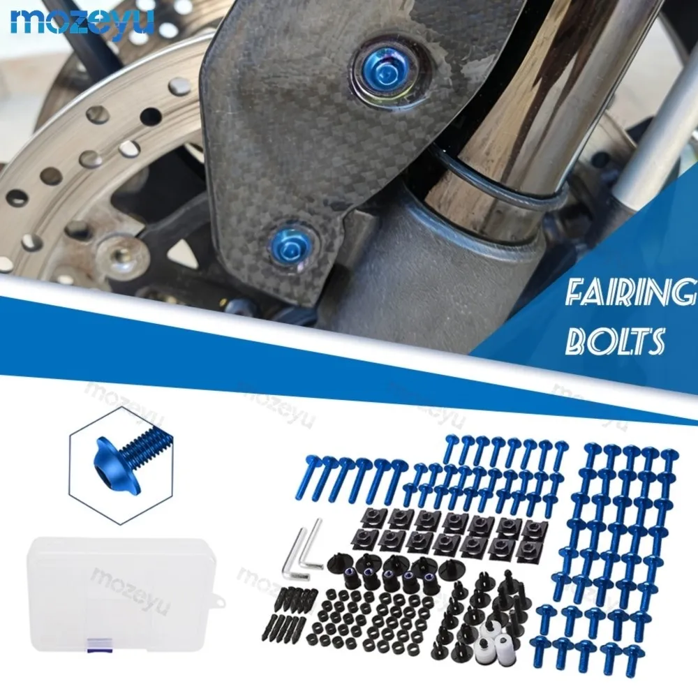 Motorcycle Fairing Bolts Kit Screws Nuts For Yamaha Blaster YFS200 Wolverine 350 YFM350 Banshee 350 YFM700 Raptor YFM660 700R