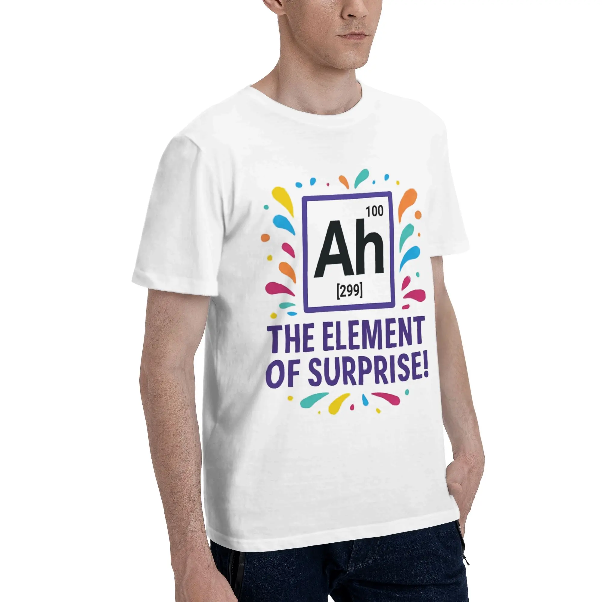 Ah! The Element Of Surprise  Fashion T Shirt for Men Women  Cotton  Tee Shirt Clothes