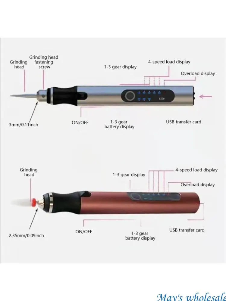 

Пополняемая гравирующая ручка Электрическая гравер полировая машины беспроводное вращение