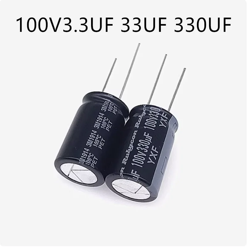 10PCS 100V 2.2UF 22UF 220UF 3.3UF 33UF 330UF 120UF 150UF 18UF 180UF 4.7UF 47UF 470UF Electrolytic Capacitor   esp32