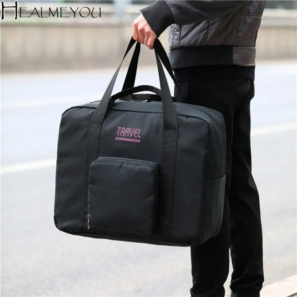 

Oxford Cloth Clothing Organizing Bag Foldable Portable Travel Duffel Bag Waterproof Large Capacity Travel Luggage Bag Unisex