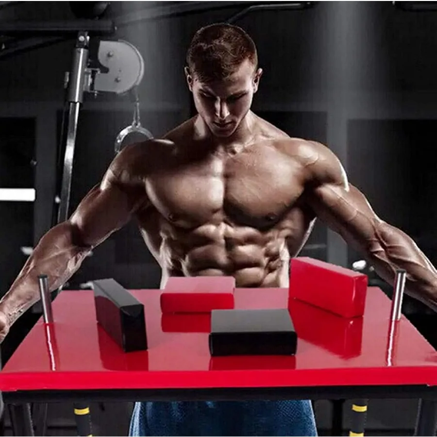 معدات اللياقة البدنية لطاولة المصارعة ذات الذراع القياسية مع مادة هيكل فولاذي مثالية للترفيه المنزلي أو المكتبي، Bla المتين