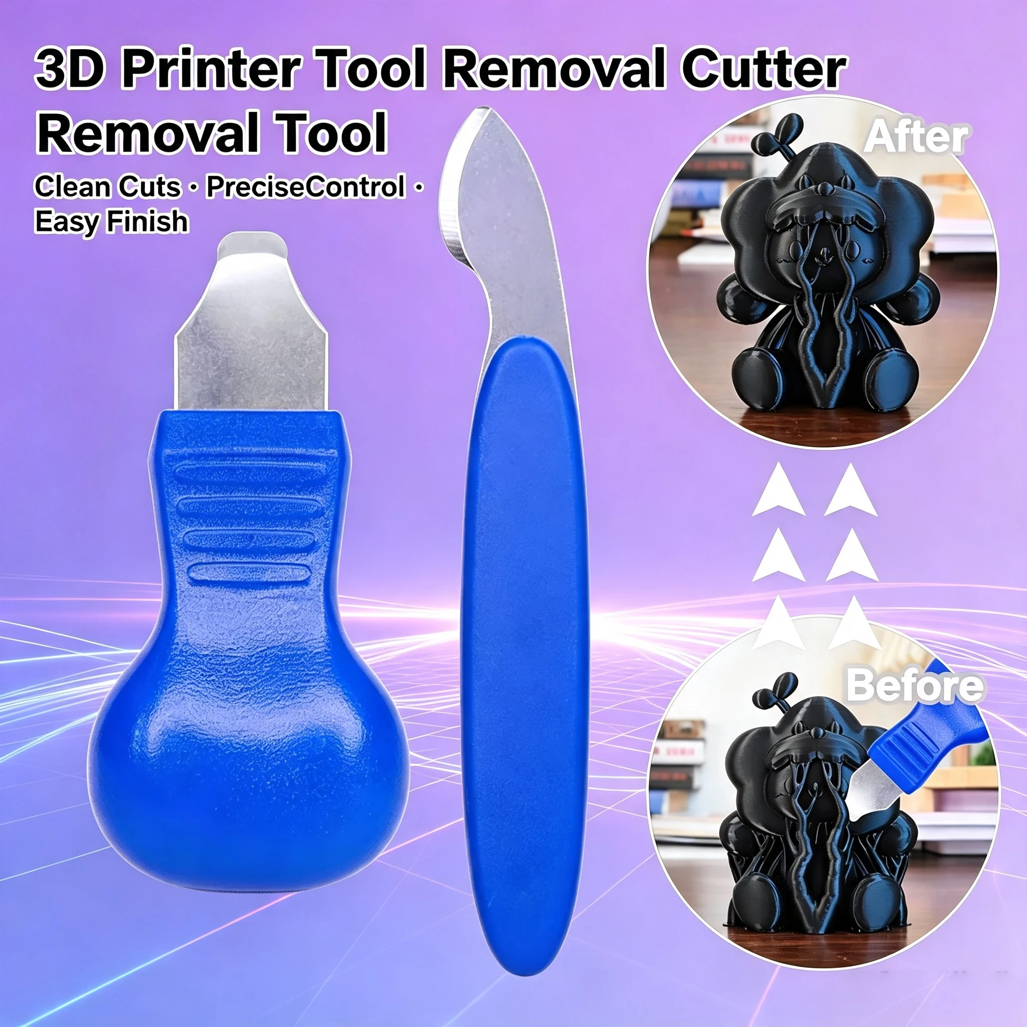 3D Printing Uv Resin - 3Dプリンターツール リムーバー カッター PLA ABS UVレジンモデル用