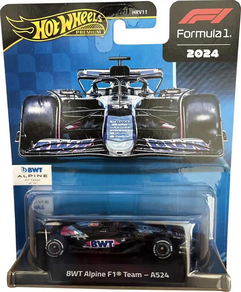 

Hot Wheels Track Legends Ferrari Formula 1 BWT Alpine F1 Team — A524 ( # 31) Литые модели автомобилей Red Bull McLaren Sauber Williams