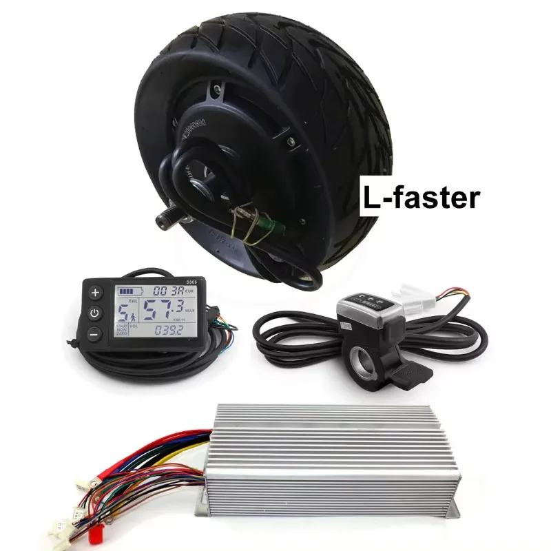 

1500W Electric Scooter Hub Motor With Tyre 200x90 Electric Brushless Motor Gearless 8" Electric Kickscooter Wheel With Tire