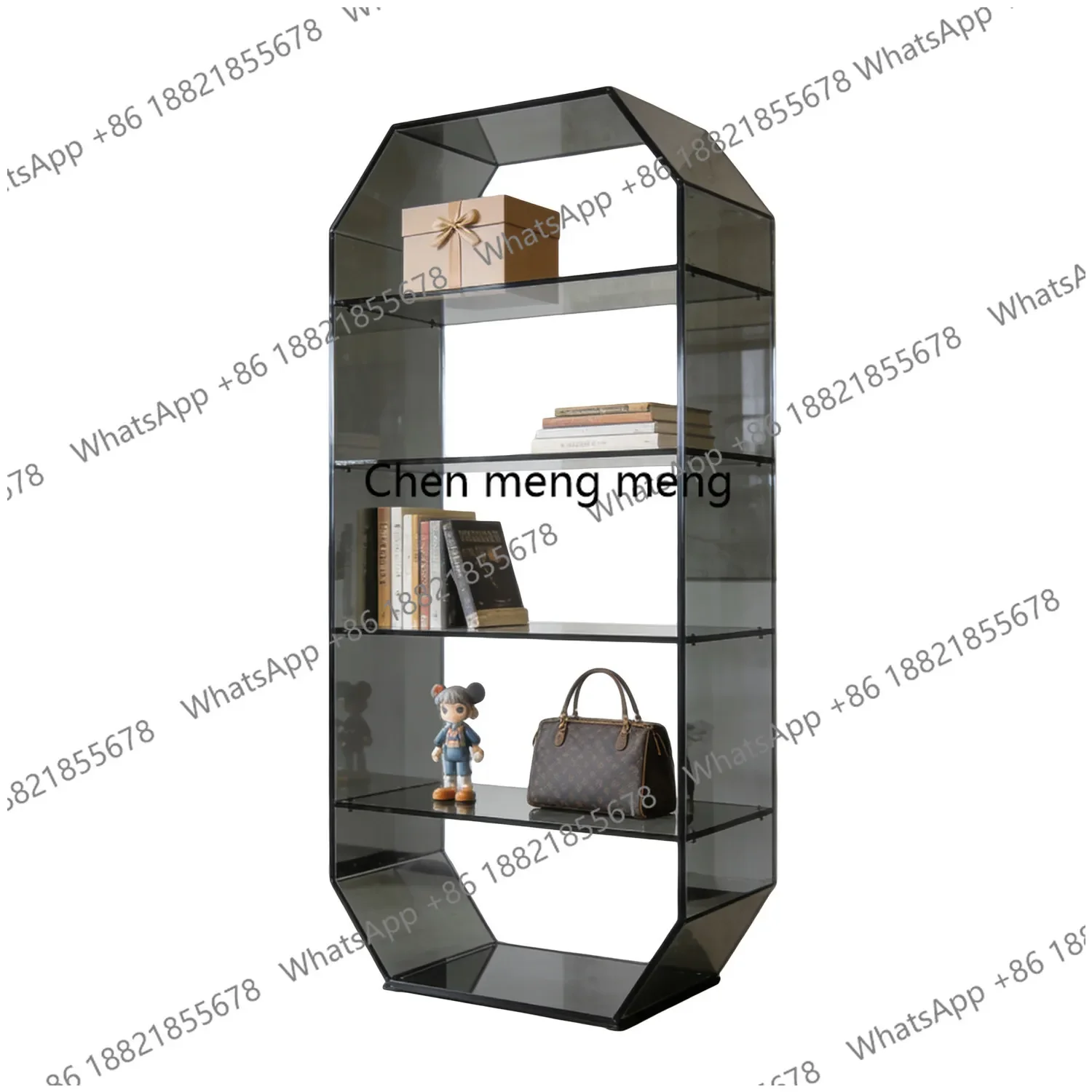 A74Modern simplicity, display rack, light luxury storage rack creative multi-layer shelf against the wall floor type