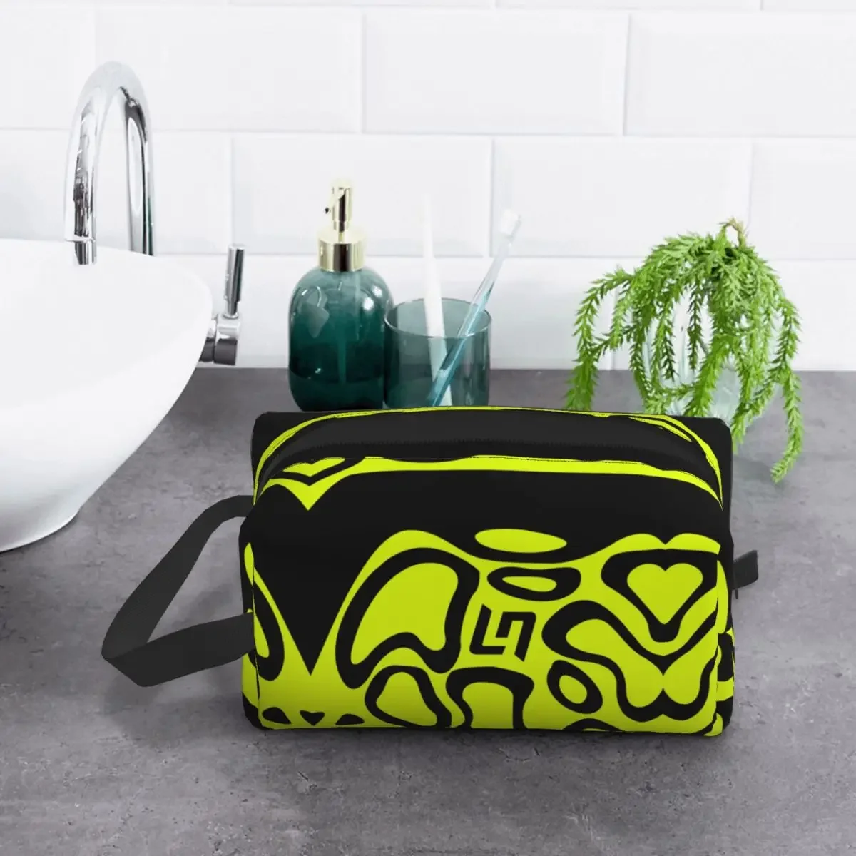 Custom Travel L-Lando Norris Motorcycle Racing Toiletry Bag Kawaii Makeup Cosmetic Organizer for Beauty Storage Dopp Kit Case