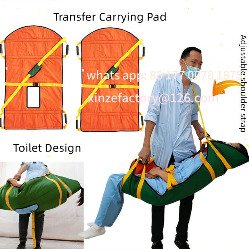 Customizable Patient Transfer Belt Mat Disabled Shifting Pad Elderly Transport Carrying Mobile Belt Bedsore Turn Over Lift Movem