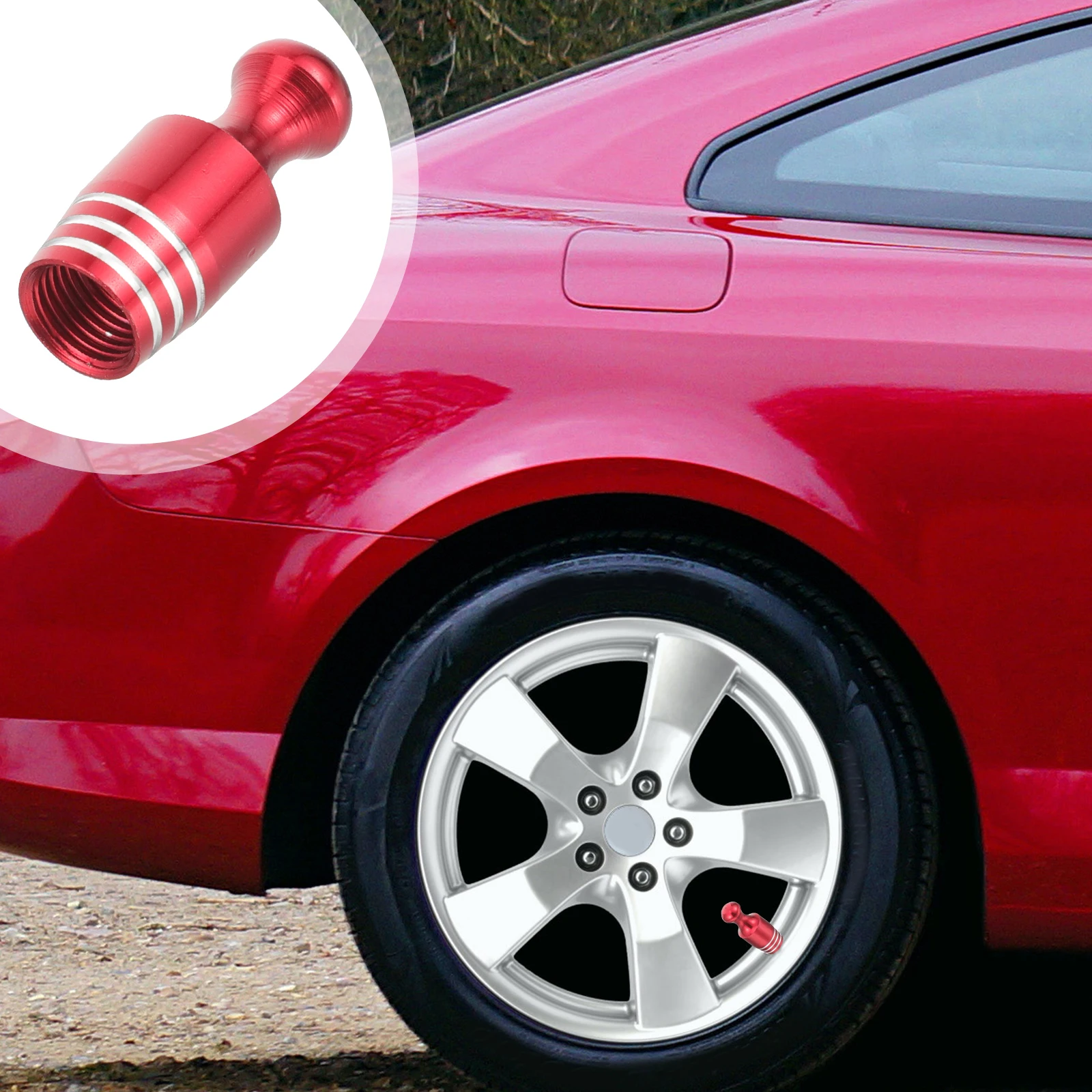 

5Pcs Valve Caps Basketball Design Universal Tire Valve Stem Caps for Car Bike Mountain Bike Folding Bike Air Leakage Prevention