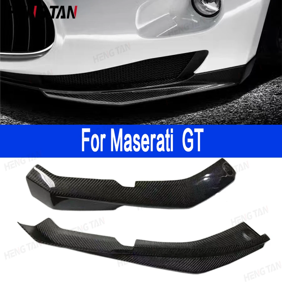 For Maserati GT Carbon Fiber wrap angle Car Front Bumper Splitter Corner Trim Cover Front Chin Modified and upgraded body kit