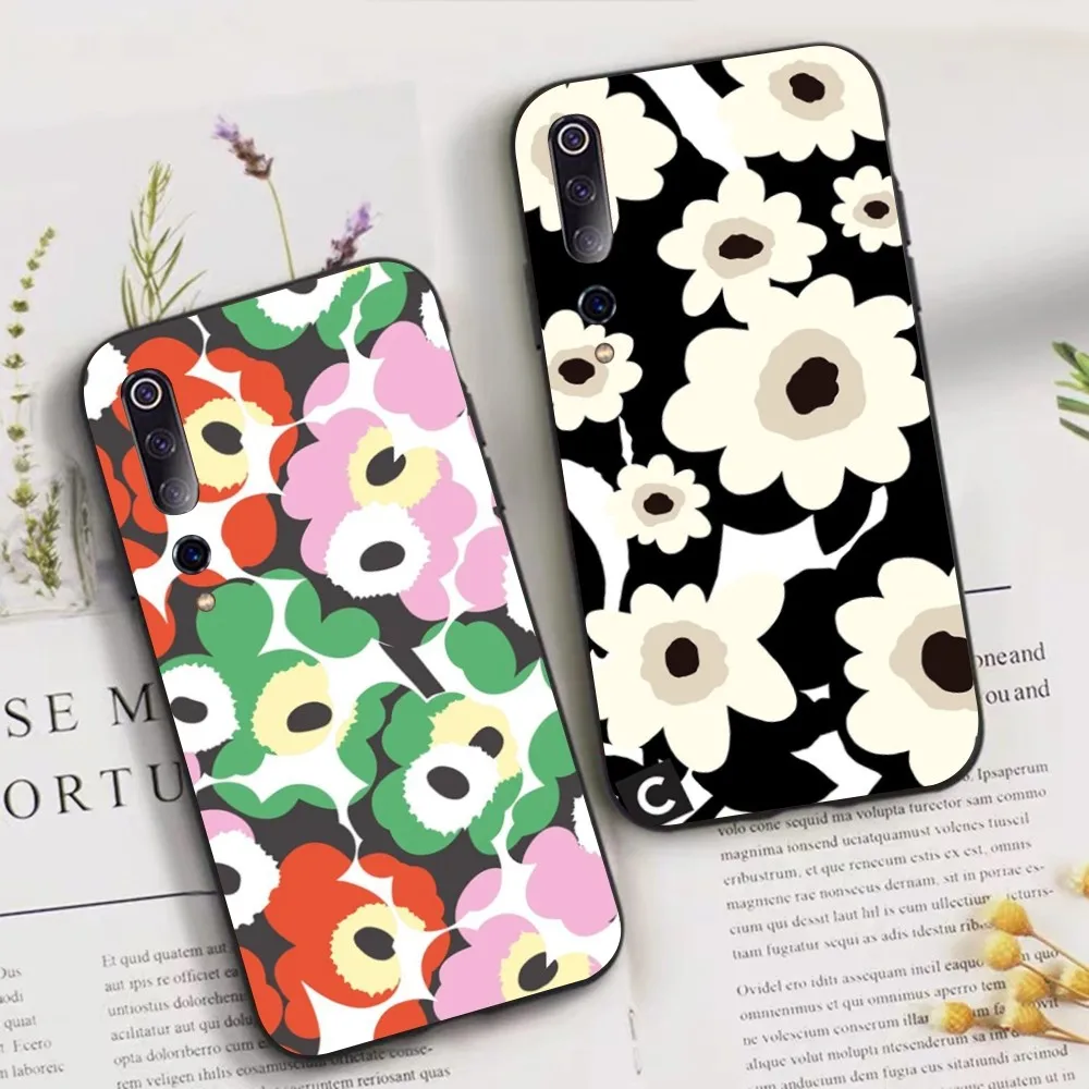 Beautiful Colorful Poppy Flowers Phone Case For Xiaomi Mi 5X 8 9 10 11 12 lite pro 10T PocoX3pro PocoM3 Note 10 pro lite