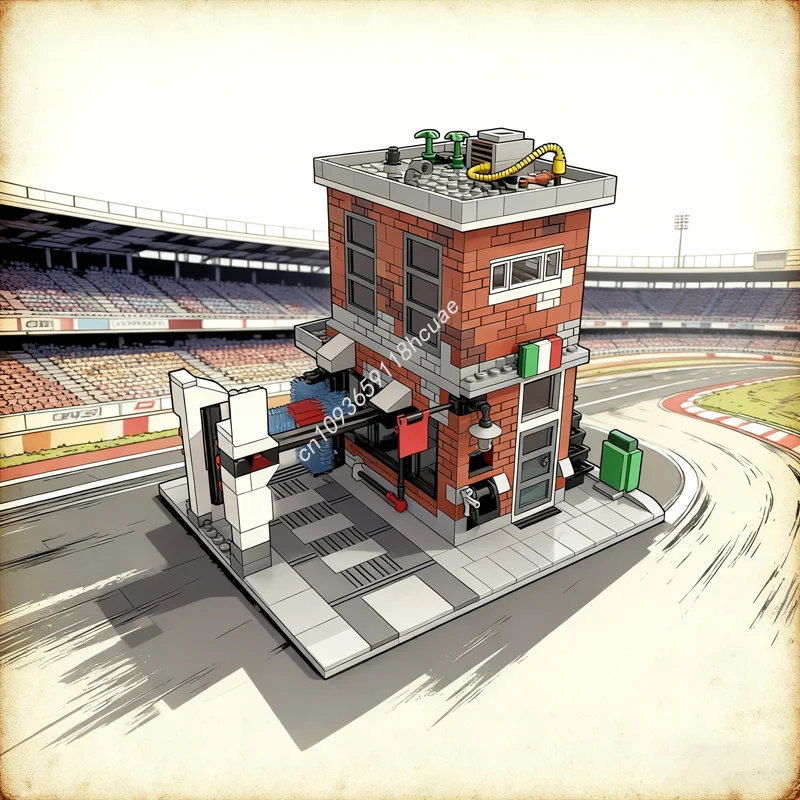 

1109pcs MOC City Champion Car Wash City Champions Model Building Blocks Construction Toy Assemble DIY Idea Christmas Gift Kids