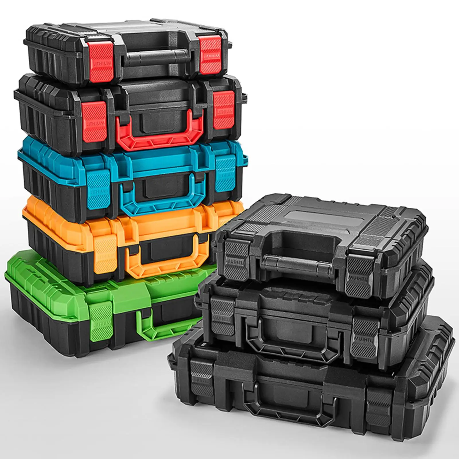 Toolbox Portable Drawer Organizer Ergonomic Handle Secure Latch for Working Tools Hardware Repair