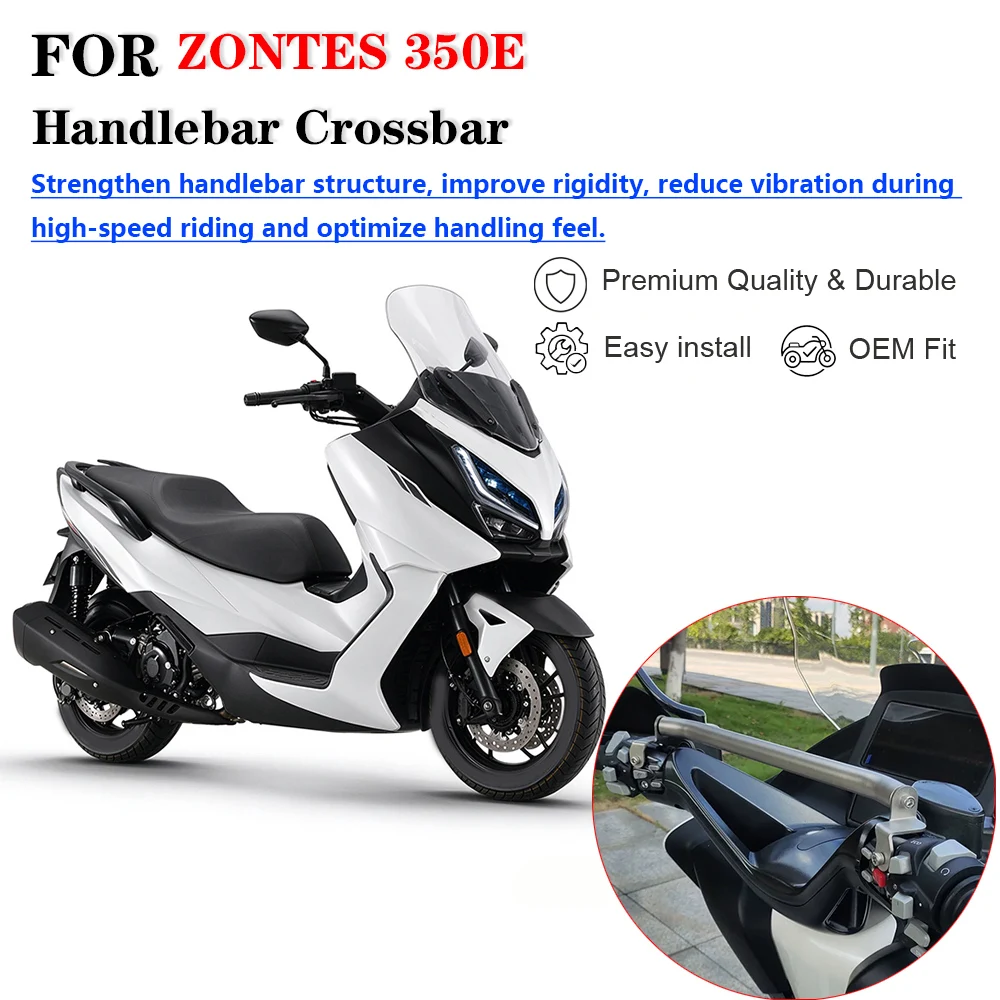 Motorcycle Modified Handlebar Balance Cross Bar, Multi-function Front Extension GPS Phone Navigation Mount Bracket For ZONTES 35