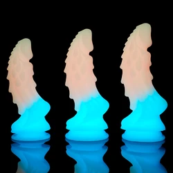 Pink Scales Dragon Dildo Sex Toys Penis Luminous Dick 3 Size Anal Dildos Can Strapon Toys For Women Monster Dildo 18+ Dilldo