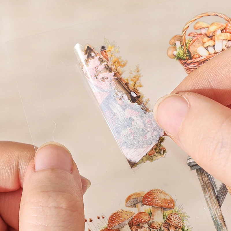 100Pcs Vintage Scrapbooking Stickers Lowering Seasons Series Handbook Gift Boxes Kit Stickers Cute Style DIY Journal Decor