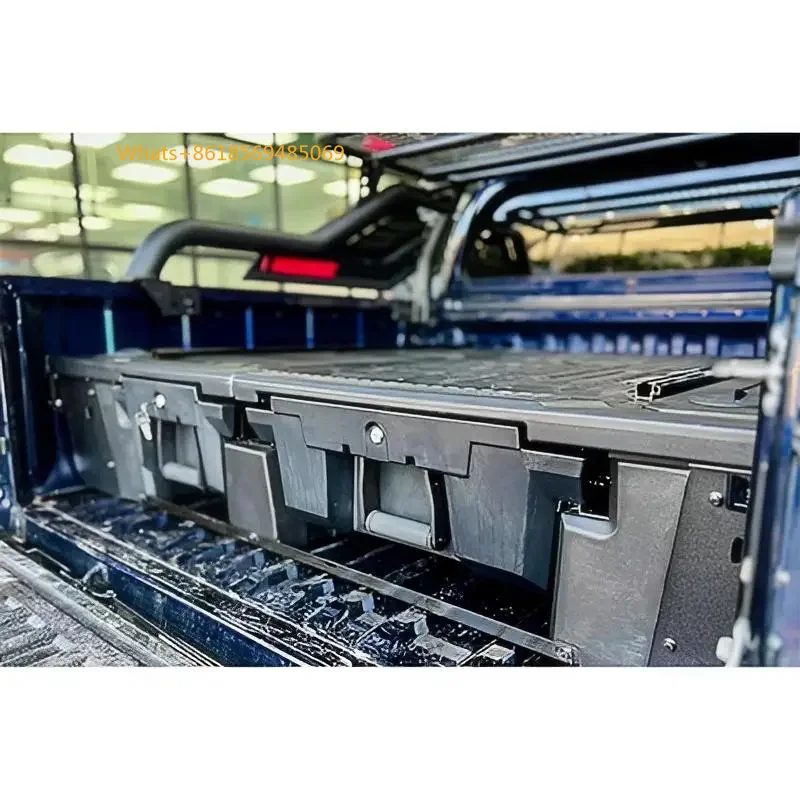 Offroad Pickup Truck ABS Plastic Slide Draw Bed Storage System Bed Drawer   2015-2024
