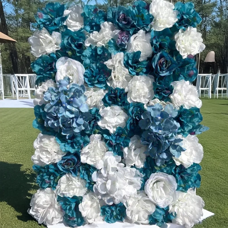 

Hot Selling Realistic Rose Hydrangea Flower Walls! Artificial Silk Panels Enhance Atmosphere for Weddings Photography