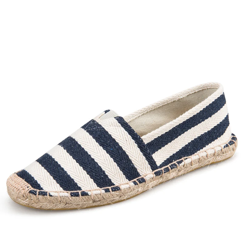 2023 Summer Autumn Men Canvas Shoes Breathable Men\'s Casual Shoes Slip-On Hemp Shoes Graffiti Espadrilles Women Footwear Flats