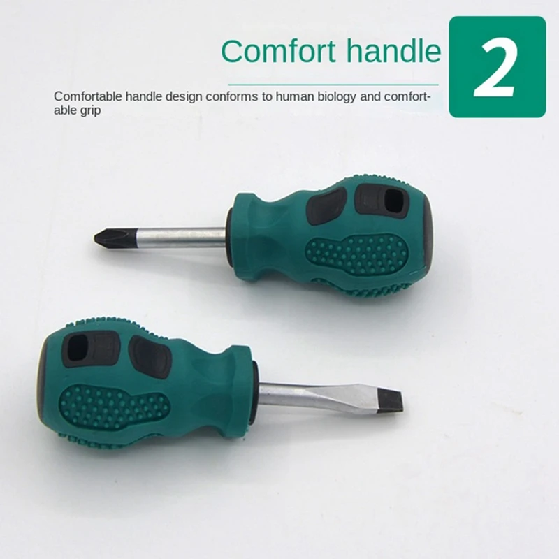 Small Carrot Heads Screwdriver Mini Dual-Purpose Screwdriver Half-Inch Flat Short Screwdriver