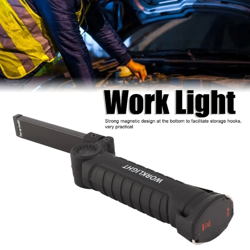 ضوء العمل COB LED مصباح أبيض قابل لإعادة الشحن فحص الصيانة مصباح يدوي للطوارئ S