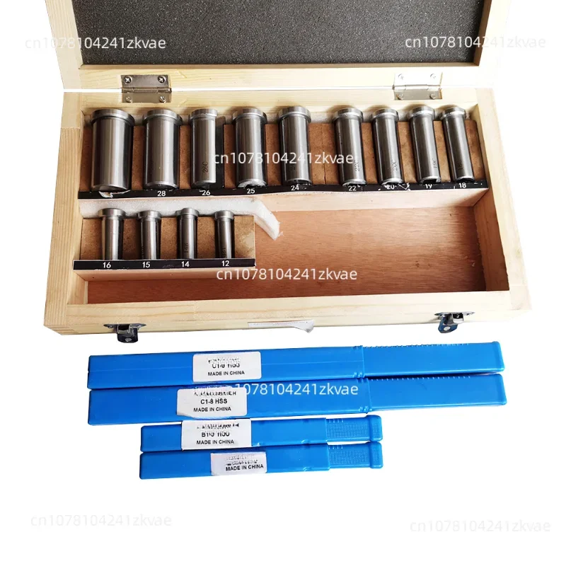 22pcs Keyway Broach Bushing Shim Set Metric System 12-30 HSS Keyway Tool for CNC Top Quality