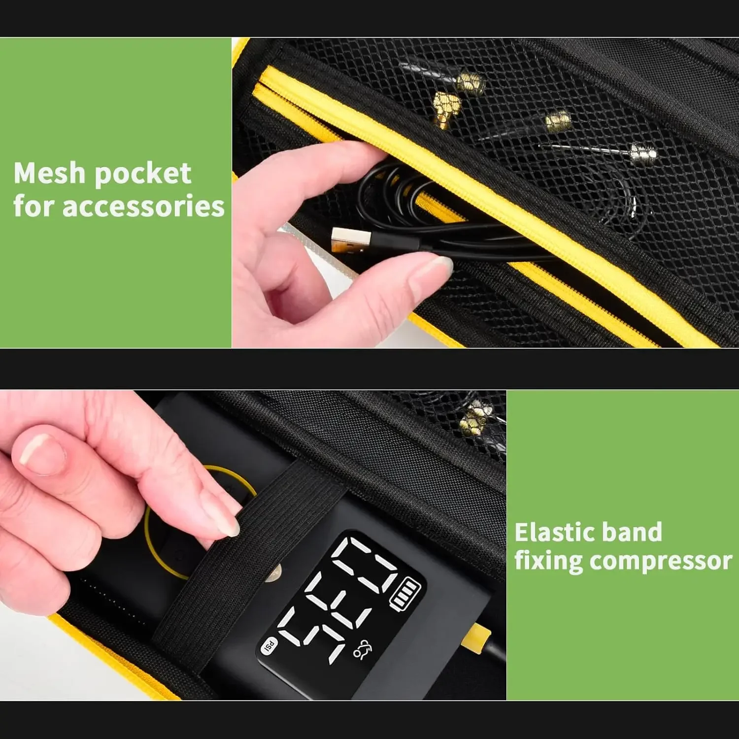 （CASE ONLY) Case Compatible with Fanttik X9 Pro Portable Tire Inflator for Motorcycle, Also for Xiaomi Electric Air