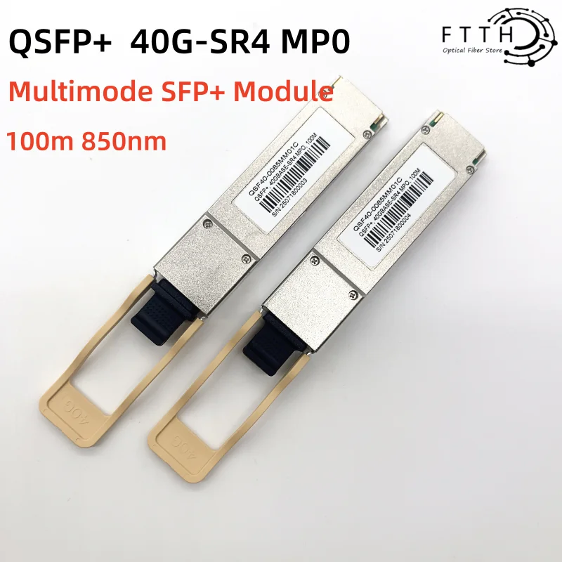 

Модуль оптического приемопередатчика motulimode 40G 100M QSFP+ MPO/MTP с портом 850 нм SR4; 40G 100 м SFPMMF для коммутатора Ethernet