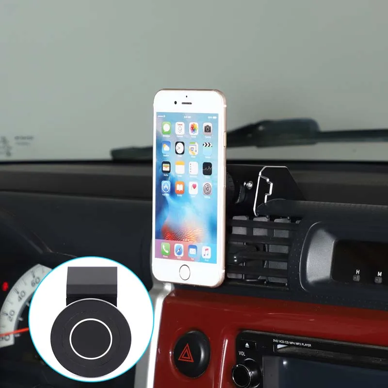 Aluminum Alloy Car Phone Holder Multifunctional GPS Navigation Holder Car Interior Accessories For Toyota FJ Cruiser 2007-2021