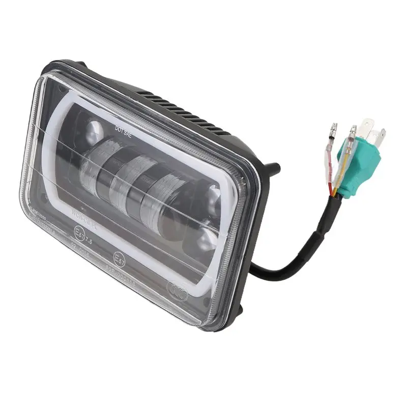 

A64P-4X6 Inch LED Head Light Lamp DRL Headlight Crystal Clear Hi-Lo DRL Light For Jeep Wrangler Truck