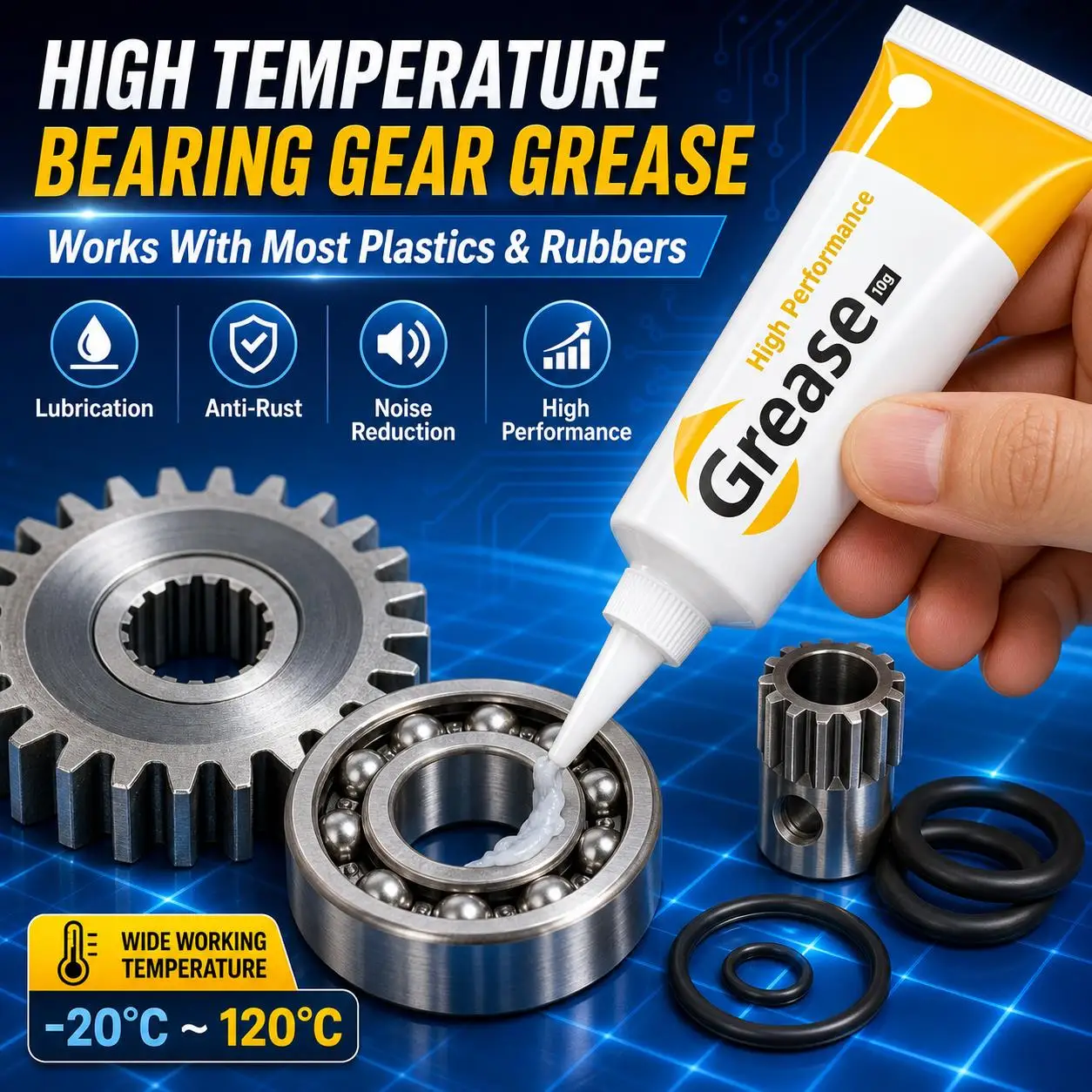 High Temperature Lubricant Oil 3D Printer Grease For Bambulab Creality Extruder Gear Bearing Pully Super Lube 3D Printer Grease