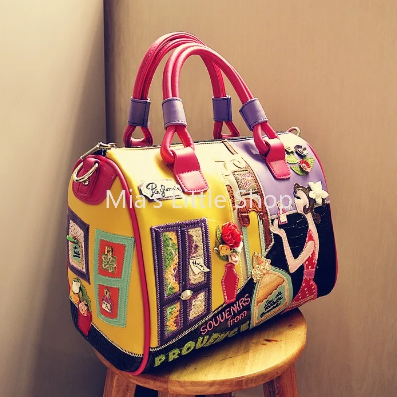 portable messenger bags, European, American, zipper women's bags, creative Boston women's bags