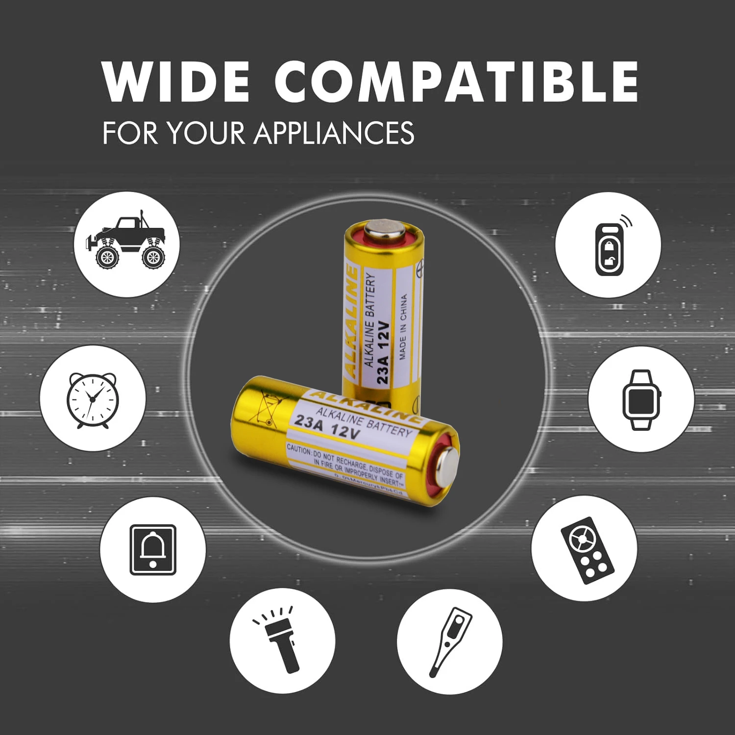 23A 27A 12V Alkaline Battery L1028 L828 MN21 MN27 High Voltage Dry Battery for Garage Door Remote Control Doorbell Alarm Clock