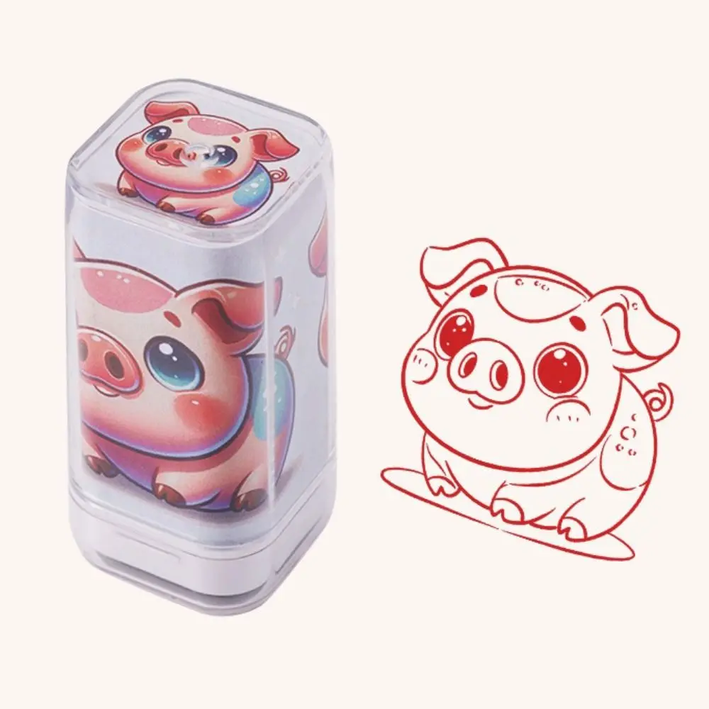 드래곤 원숭이 조디악 스탬프 DIY 페인팅 핸드 계정 귀여운 동물 인감 저널 문구 동물 피규어 스탬프