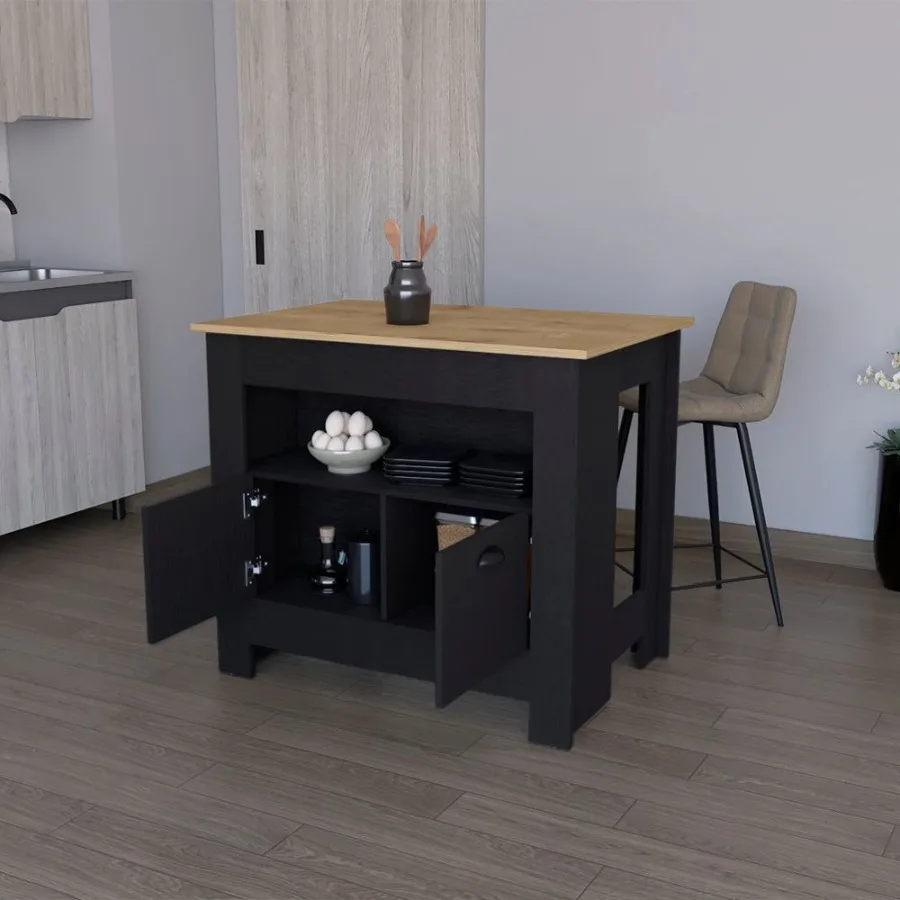

Kitchen Island Geneva Kitchen Black Macadamia