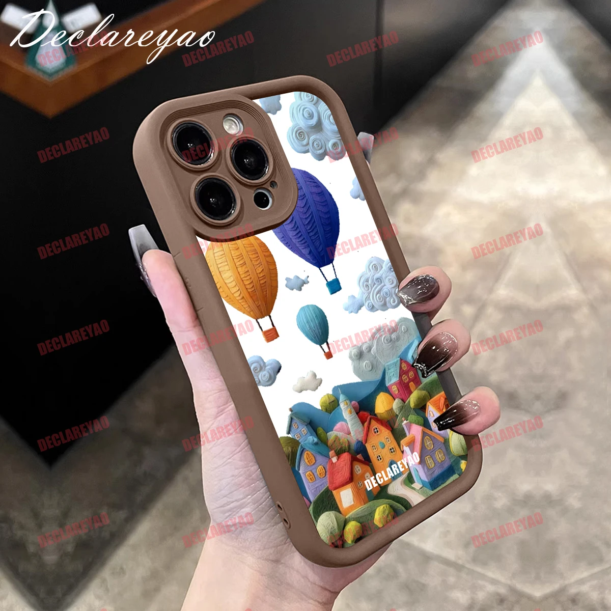 DECLAREYAO حافظة رفيعة من مادة البولي يوريثان الحراري الناعمة لهاتف سامسونج جالاكسي الترا S23 FE Plus S24 مقاومة للصدمات #2