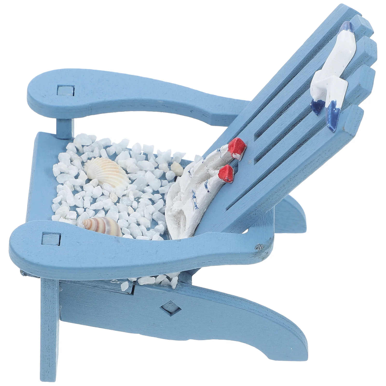 Beach Chair Decoration Desk Ornaments Mini Model Chairs Aesthetic Micro Landscape House Nautical