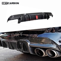 Carbon Fiber M Style Rear Bumper Lip Diffuser for BMW F95 X5M F96 X6M 2020-2024 Rear Diffuser Chin Body Kits FRP Accessories