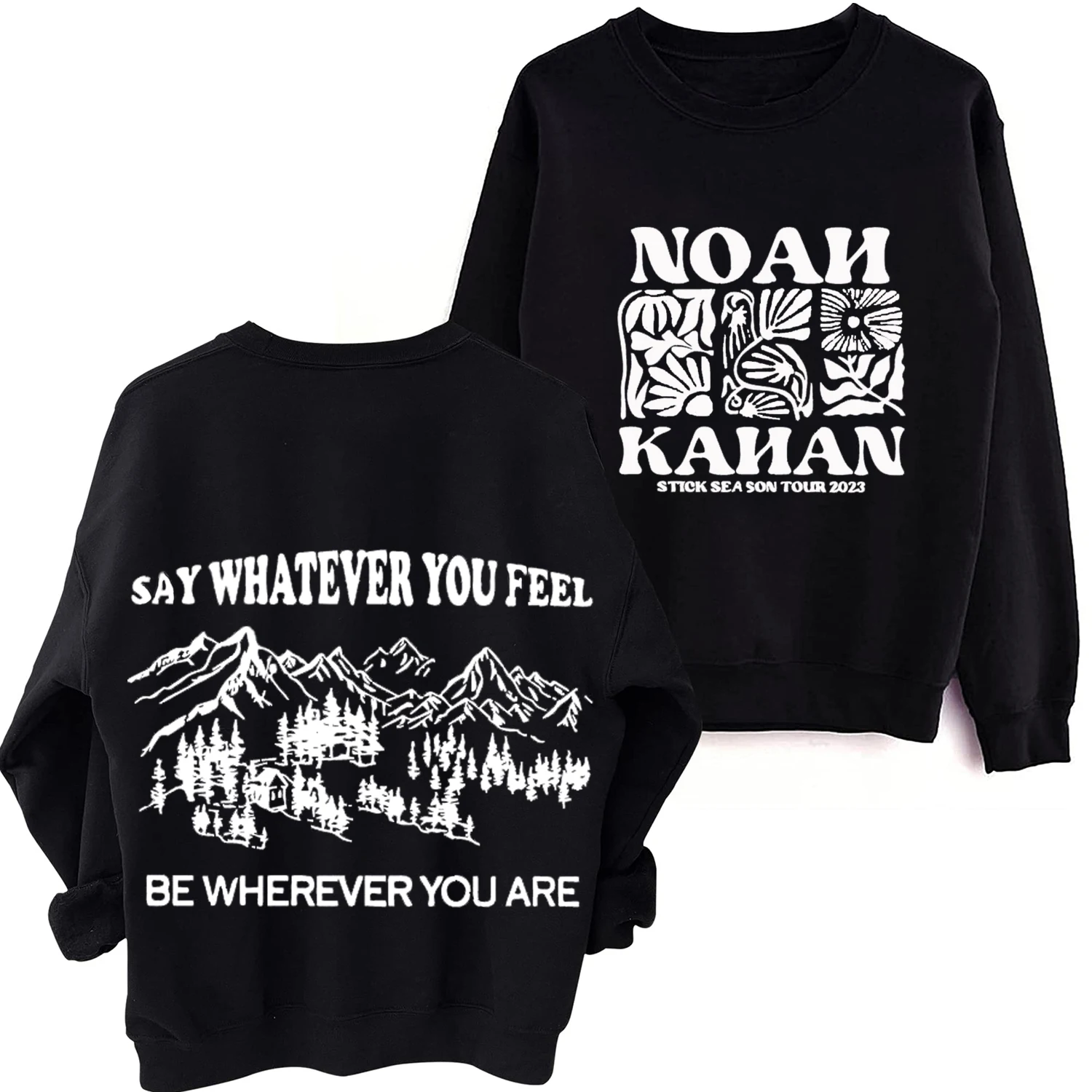 

2024 Stick Season Noah Kahan Sweatshirt Harajuku Round Neck Long Sleeve Spring and Autumn Men Clothing Hoodies Women Printing