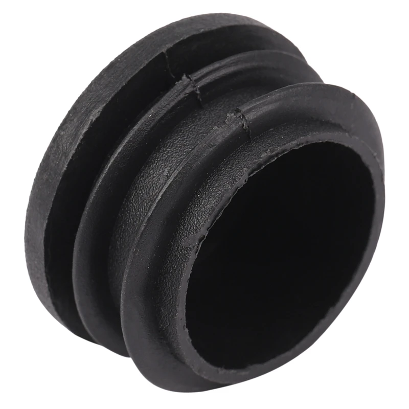 Black Plastic 35Mm Dia Blanking End Caps Round Tube Insert 5 Pcs