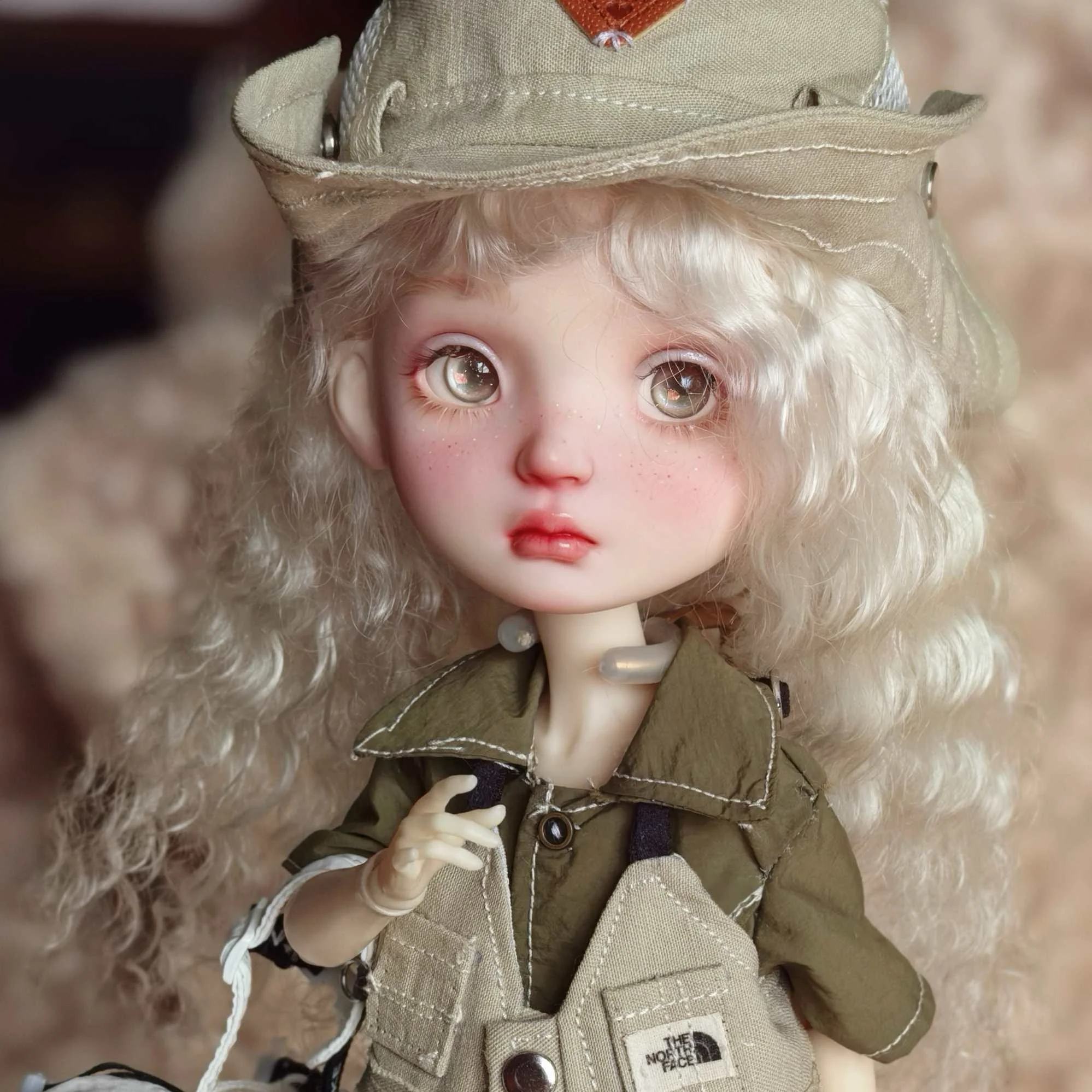 witdiy Handmade mohair wig bundle, retains hair scales, soft like real hair,Reborn Doll, DIY BJD SD Blyth Doll Wig Accessories