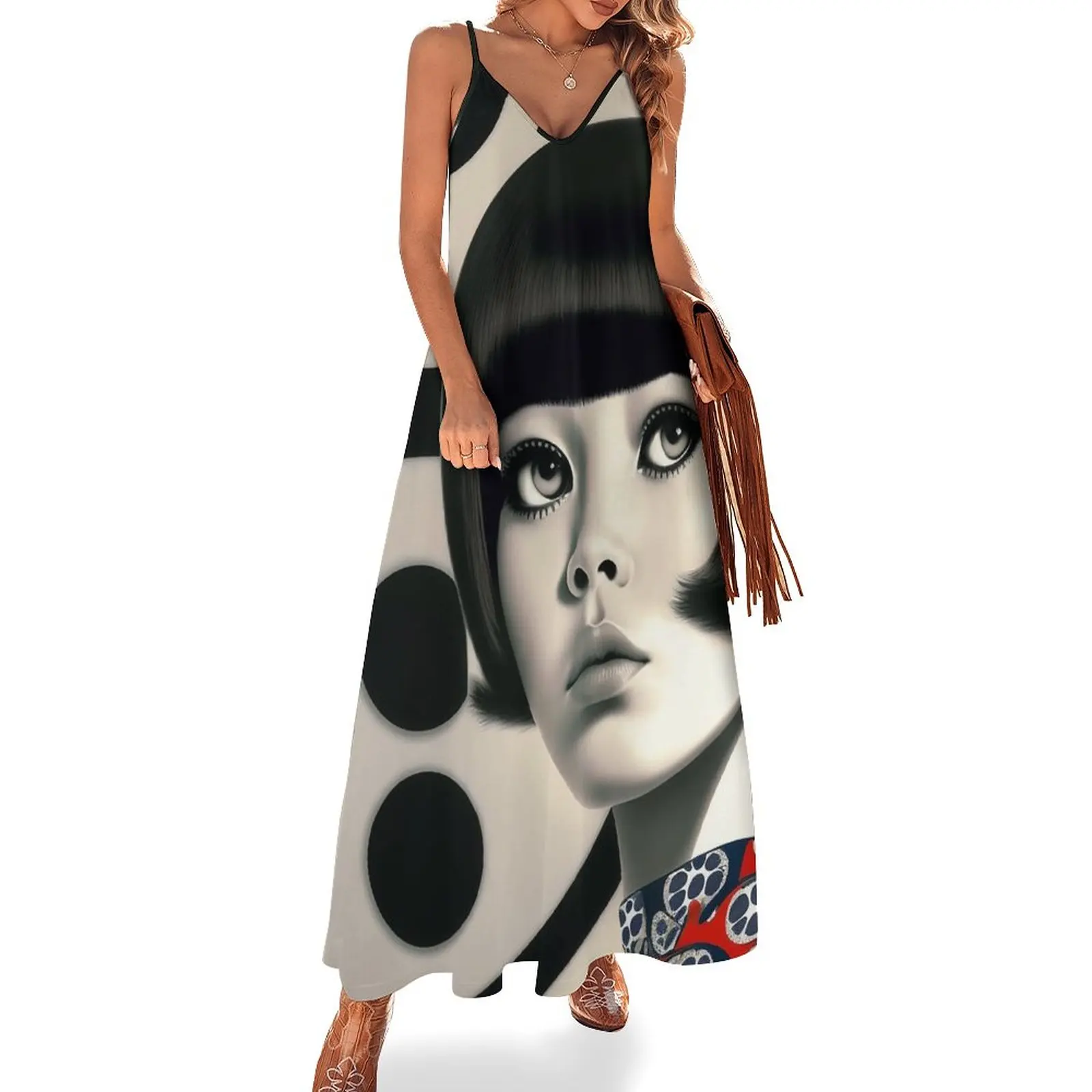 

Patch Work Mary Quant Sleeveless Dress Casual dresses summer dress woman 2023 trendy luxury dresses luxury dress