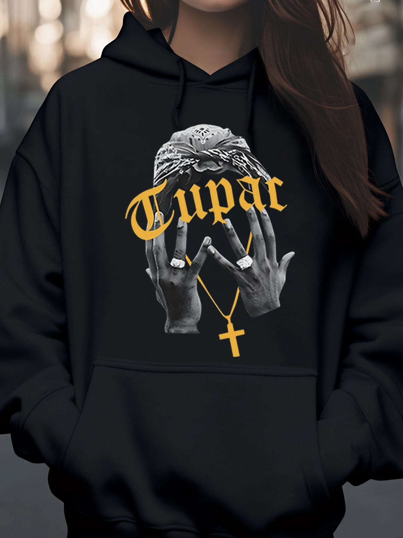 هودي توباك هاندز وطبعة متقاطعة لمحبي ملابس الشارع كاجوال للجنسين