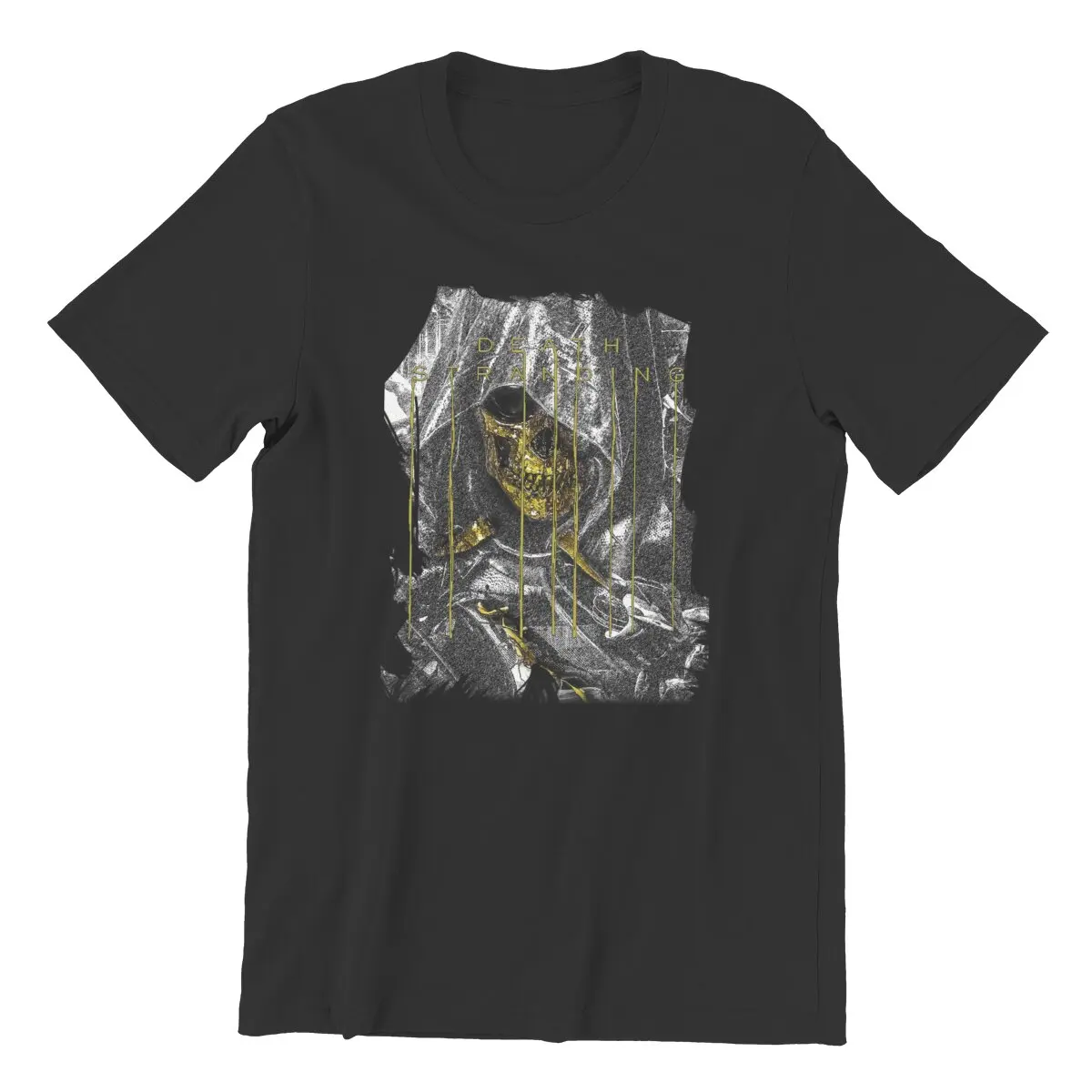 Death Stranding Skull Cotton vintage Hideo kojima Large size Hideo kojima Metal gear solid mens shirts graphic tee men clothing