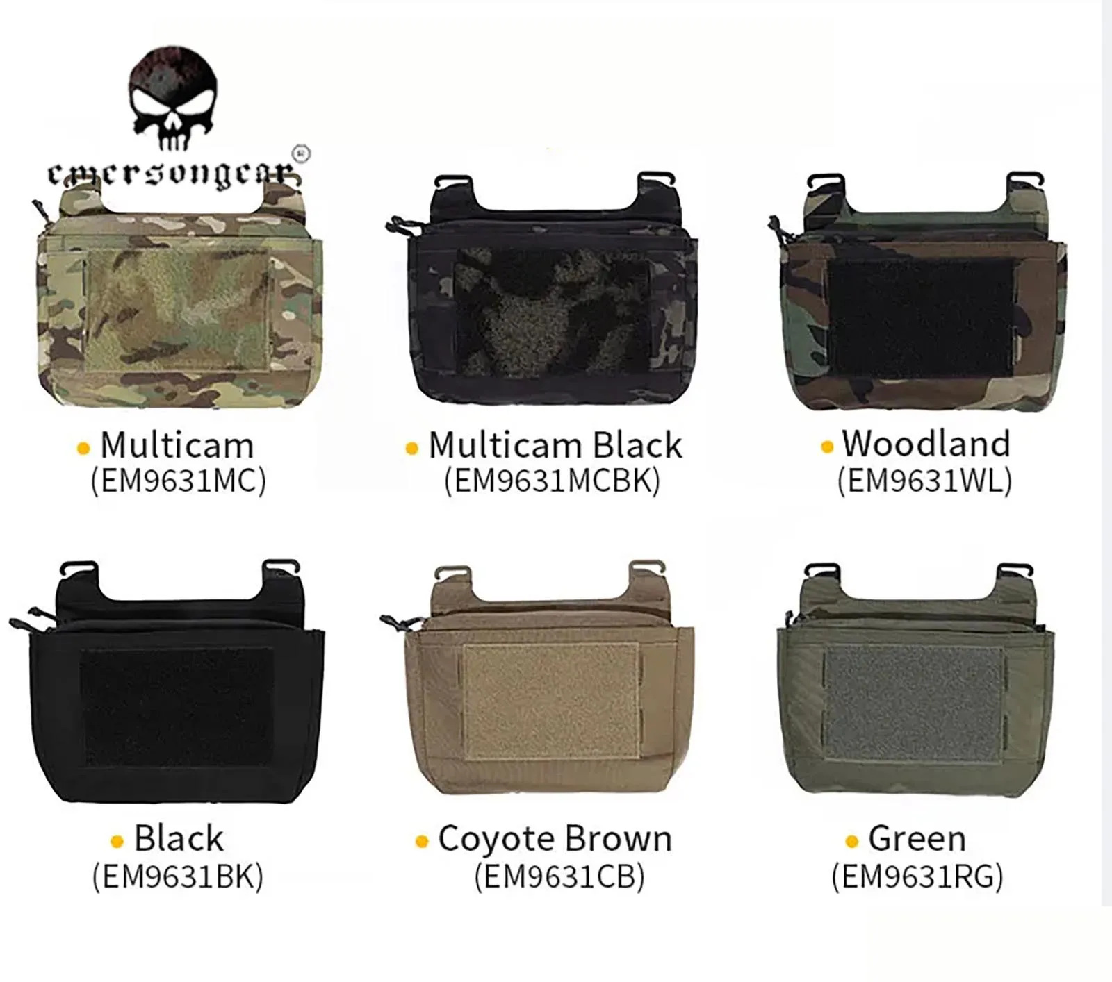 

Тактический подсумок Emersongear FRO Style с передним клапаном для магазинов, на липучке, для охоты, спорта, боя, нейлоновый