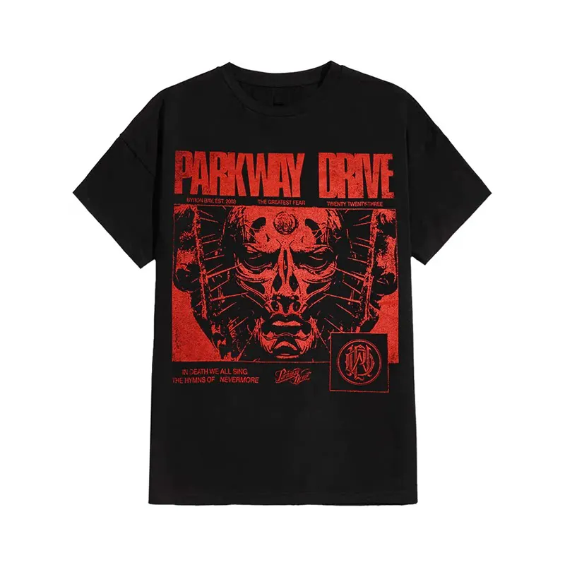 Summer New Australian Metal Hardcore Band Parkway Drive's Printed Round-neck Short-sleeved T-shirt