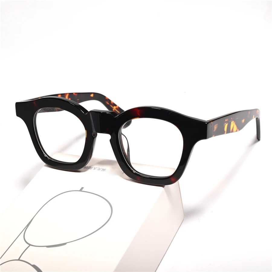 

Rockjoy Vintage Reading Glasses Male Women Thick Acetate Magnify Diopter Eyeglasses Frame Men 0 +125 175 200 250 275 300