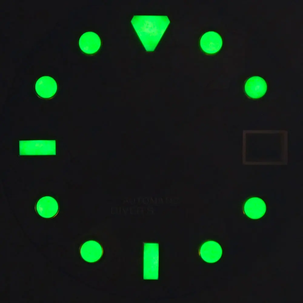 28.5mm watch dial NH35 dial Pearl Oyster dial C3 green lumens suitable for NH35 movement watch high-quality accessories